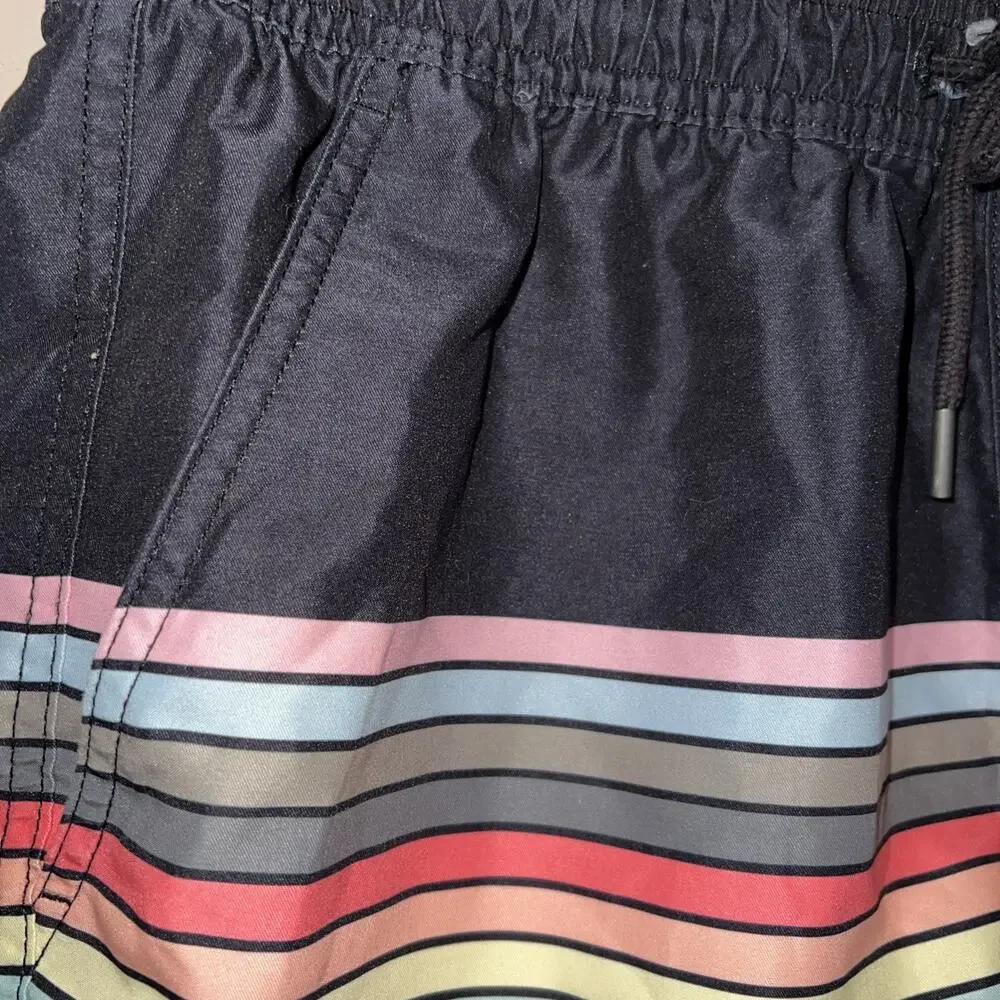 American Eagle Swim Trunk Size S Modern Retro Black Multicolor
